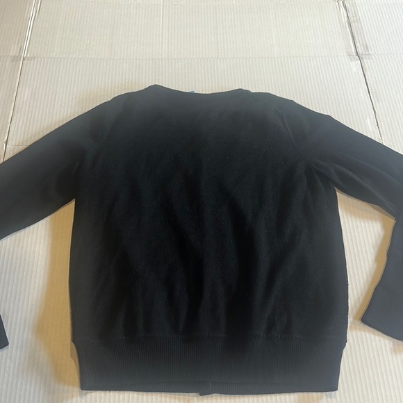 Escada Sport Black Button-Up Cardigan w inside chain design 75% merino wool sz M - Picture 9 of 14